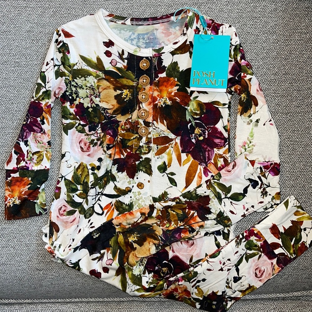 NWT Posh Peanut Corrine Henley Romper